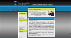 Desktop Screenshot of droit-des-societes.net