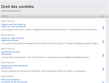 Tablet Screenshot of droit-des-societes.net